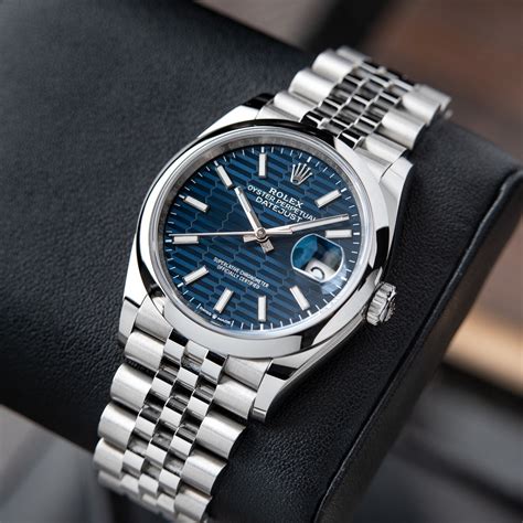 peso rolex datejust blue dial 36mm|rolex datejust 36 price new.